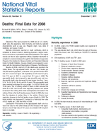 Deaths Final Data for 2008