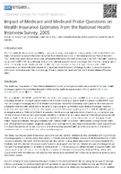 Impact of Medicare and Medicaid Probe Questions on Health Insurance Estimates from the National Health Interview Survey 2005