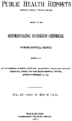 Public Health Reports  v X Part II nos 27 to 52  cover