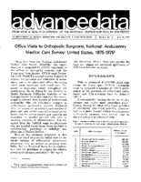 Office Visits to Orthopedic Surgeons National Ambulatory Medical Care Survey United States 19751976