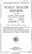 Public Health Reports  v 50 no 37  cover
