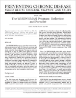 The WISEWOMAN Program Reflection and Forecast