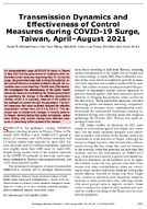 Transmission Dynamics and Effectiveness of Control Measures during COVID19 Surge Taiwan AprilAugust 2021