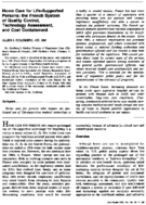 Home Care For LifeSupported Persons The French System Of Quality Control Technology Assessment And Cost Containment