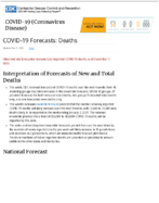 Coronavirus Disease 2019 COVID19 COVID19 Forecasts Death December 9 2020