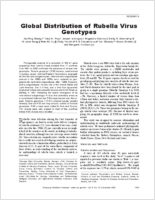 Global Distribution of Rubella Virus Genotypes