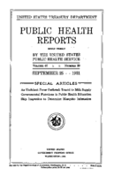 Public Health Reports  v 46 no 39  cover