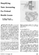 Simplifying State accounting for Federal health grants