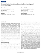 Dynamic Failure Predictions Using Machine Learning and Geochemical Data