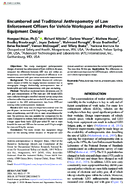 Encumbered and Traditional Anthropometry of Law Enforcement Officers for Vehicle Workspace and Protective Equipment Design