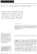 Twelve Years And Counting Californias Experience With A Statewide Healthy Cities And Community Program