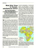 West Nile Virus in Horses subSaharan Africa