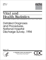 Detailed Diagnoses and Procedures National Hospital Discharge Survey 1994