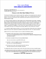EuropeanWide Alert About Rabies in France Thursday September 09 2004 1000 EDT 1000 AM EDT