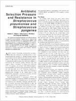 Antibiotic Selection Pressure and Resistance in Streptococcus pneumoniae and Streptococcus pyogenes