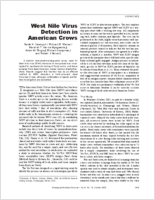 West Nile Virus Detection in American Crows
