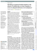Identifying Occupational Health Inequities in the Absence of Suitable Data Are There Inequities in Access to Adequate Bathrooms in US Workplaces