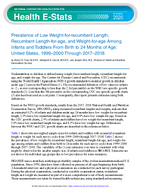 Prevalence of Low Weightforrecumbent Length Recumbent Lengthforage and Weightforage Among Infants and Toddlers From Birth to 24 Months of Age United States 19992000 Through 20172018