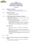 Agenda  Board of Scientific Counselors National Center for Health Statistics Centers for Disease Control and Prevention May 26 2022