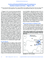 Continued Endemic Wild Polio Virus Transmission in SecurityCompromised Areas  Nigeria 2016