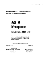 Age at menopause United States 19601962