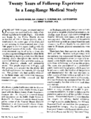 Twenty years of followup experience in a longrange medical study