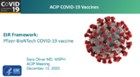EtR framework  PfizerBioNTech COVID19 vaccine