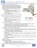 Eliminating syphilis  Queens County NY