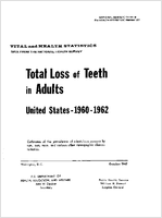 Total loss of teeth in adults United States 19601962 estimates of the prevalence of edentulous persons by age sex race and various other demographic characteristics