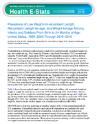 Prevalence of Low Weightforrecumbent Length Recumbent Lengthforage and Weightforage Among Infants and Toddlers From Birth to 24 Months of Age United States 19992000 Through 20152016
