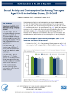Sexual Activity and Contraceptive Use Among Teenagers Aged 1519 in the United States 20152017