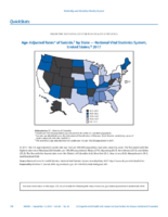 QuickStats AgeAdjusted Rates of Suicide by State National Vital Statistics System United States 2017