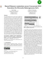 Shared MemoryContentionAware Concurrent DNN Execution for Diversely Heterogeneous SystemonChips