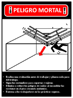 Gua de Seguridad Para Reuniones Cercha de Techo Derrumbada Mat a Carpintero Lder
