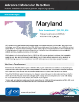 Advanced Molecular Detection AMD Investment in Maryland