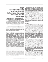 High Seroprevalence of Enterovirus Infections in Apes and Old World Monkeys
