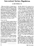 International sanitary regulations