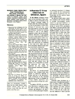 Influenza C Virus Infection in Children Spain