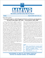 MMWR Morbidity and Mortality Weekly Report Vol 52 No 21 May 30 2003