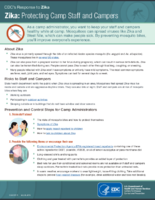 Zika Protecting Camp Staff and Campers July 20 2016