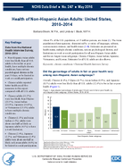 Health of NonHispanic Asian Adults United States 20102014
