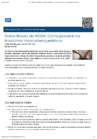 Datos breves de NIOSH personal de atencin mdica domiciliaria  cmo prevenir los trastornos musculoesquelticos