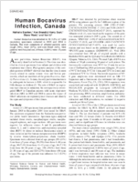 Human Bocavirus Infection Canada