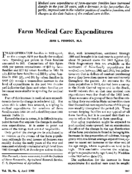 Farm medical care expenditures