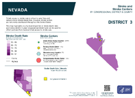 NV Congressional District 03 Stroke and Stroke Centers Map 118th Congress