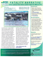 Fatality Narrative Dairy Laborer Dies When Loader Falls into Manure Pit