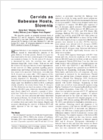 Cervids as Babesiae Hosts Slovenia