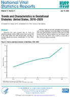 Trends and Characteristics in Gestational Diabetes United States 20162020