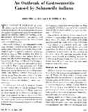 An Outbreak Of Gastroenteritis Caused By Salmonella Indiana