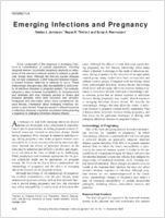 Emerging Infections and Pregnancy